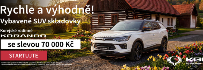 KGM vozy výhodněji než kdy dřív!